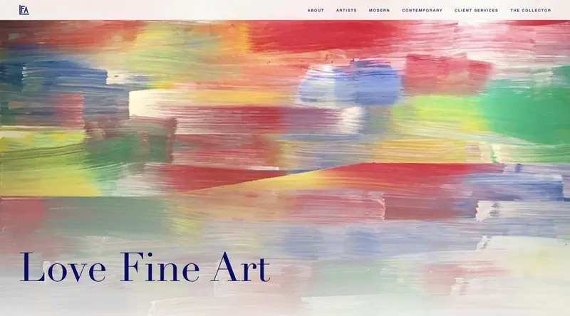 The third build of the home page, oversized display type over warm paper
