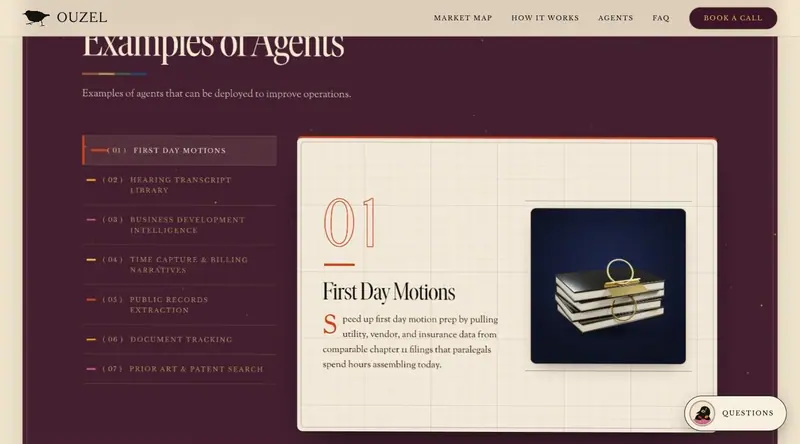 The catalog of agent plates, each with its own rendered brass object